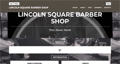 Desktop Screenshot of lincolnsquarebarbershop.com